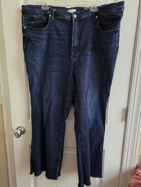 Good American Good Standard Kick Flare Plus Size Jeans Sz 22